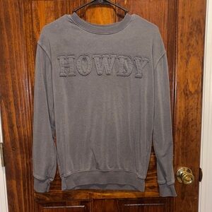 Zoe + Liv Grey Howdy Sweatshirt